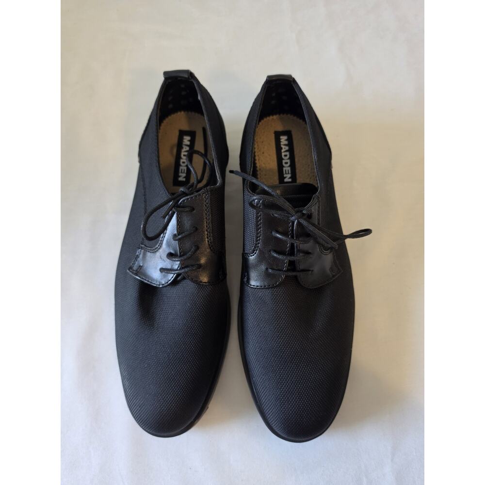 Steve Madden M-Foxtin Men's Black Oxford Dress Shoes Size 8 Lace Up Round Toe